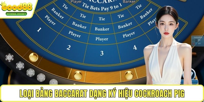 Đọc bảng Baccarat Loại bảng Baccarat dạng ký hiệu Cockroach Pig